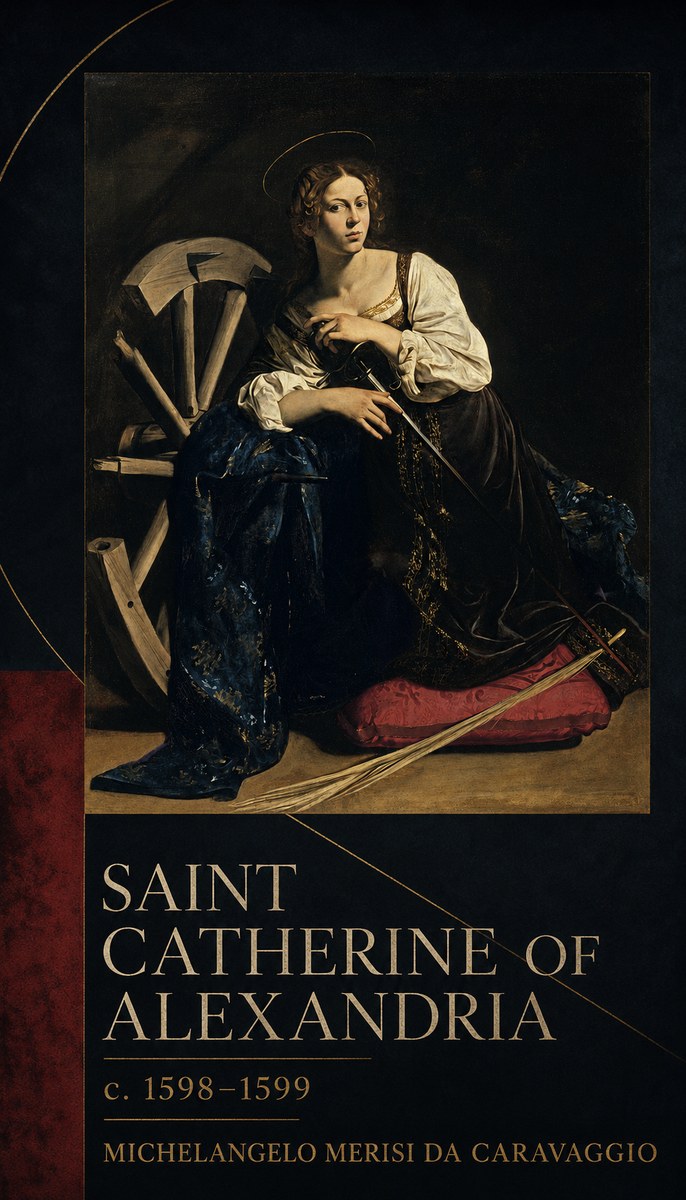 Michelangelo Merisi da Caravaggio Saint Catherine of Alexandria II No6 - Póster