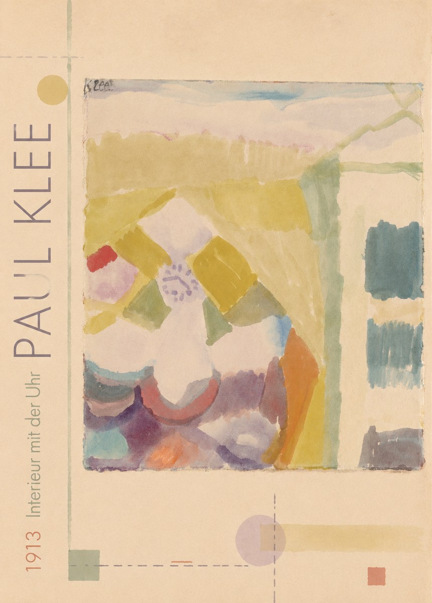 Paul Klee Interieur Mit Der Uhr I No2 - Póster