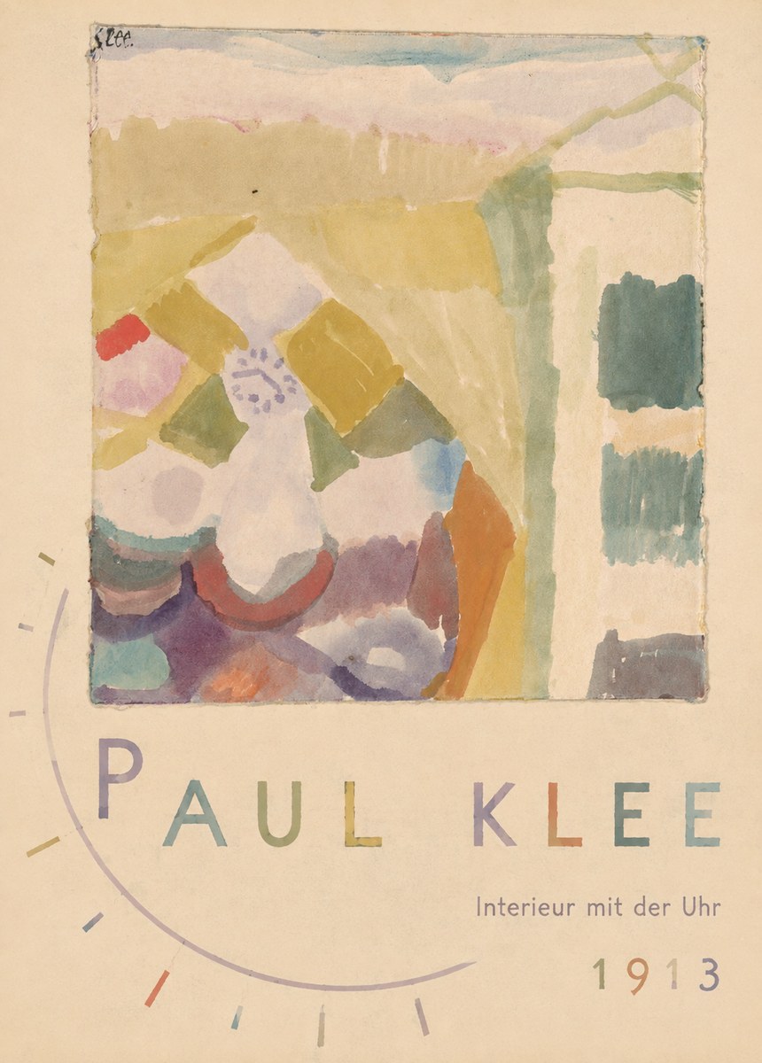 Paul Klee Interieur Mit Der Uhr I No5 - Póster