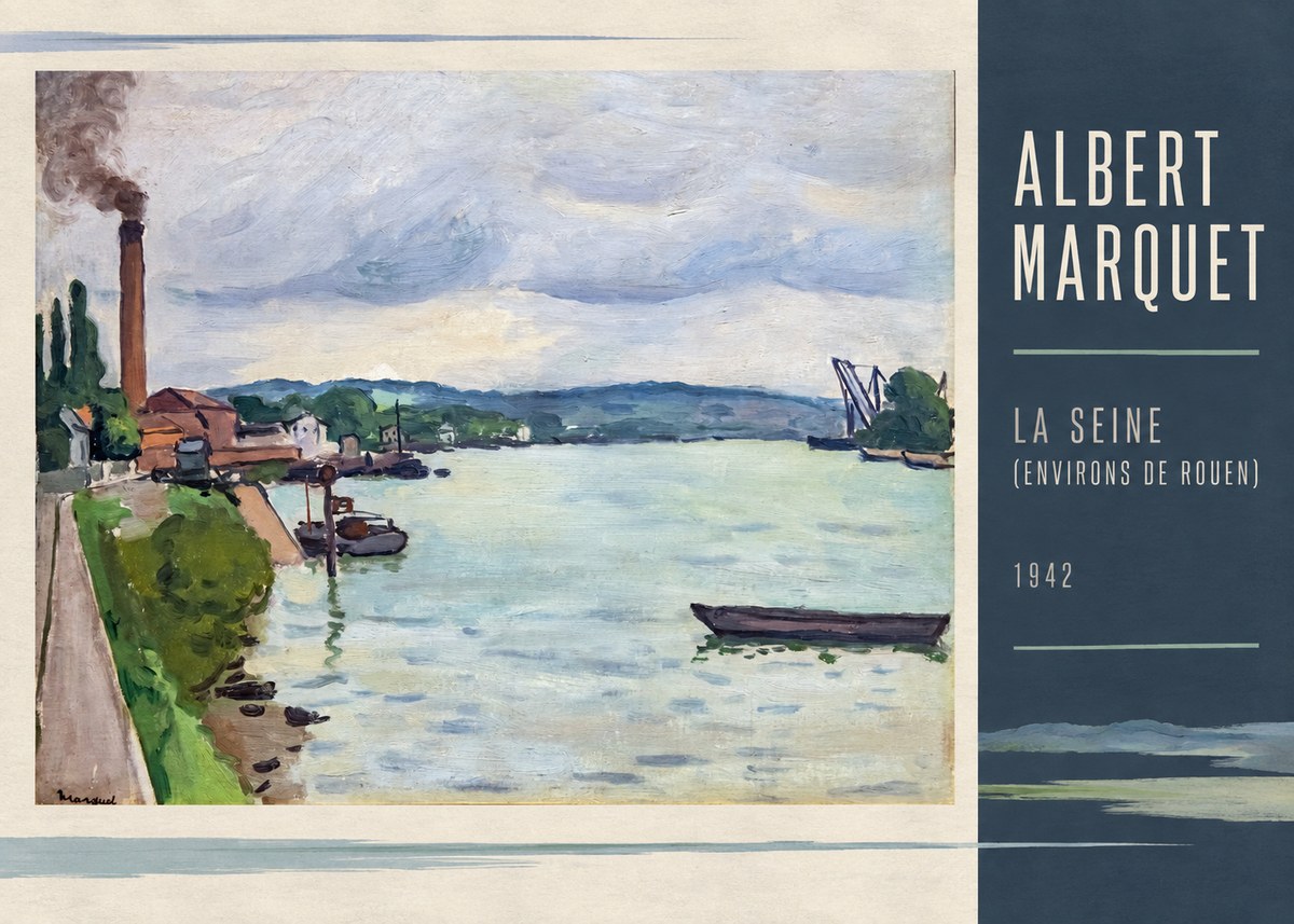 Albert Marquet La Seine (Environs De Rouen) No2 - Póster