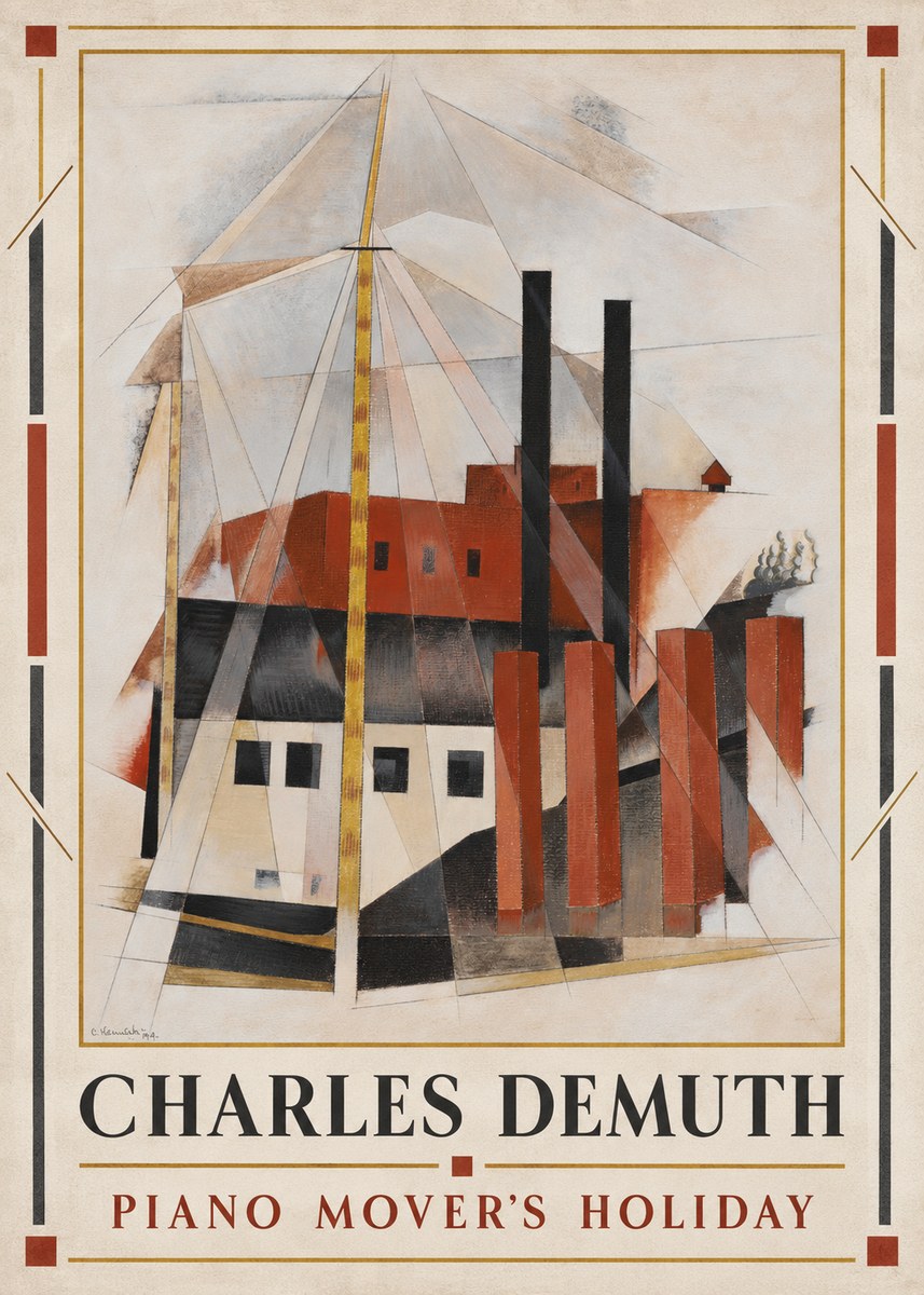 Charles Demuth Piano Mover's Holiday No1 - Póster