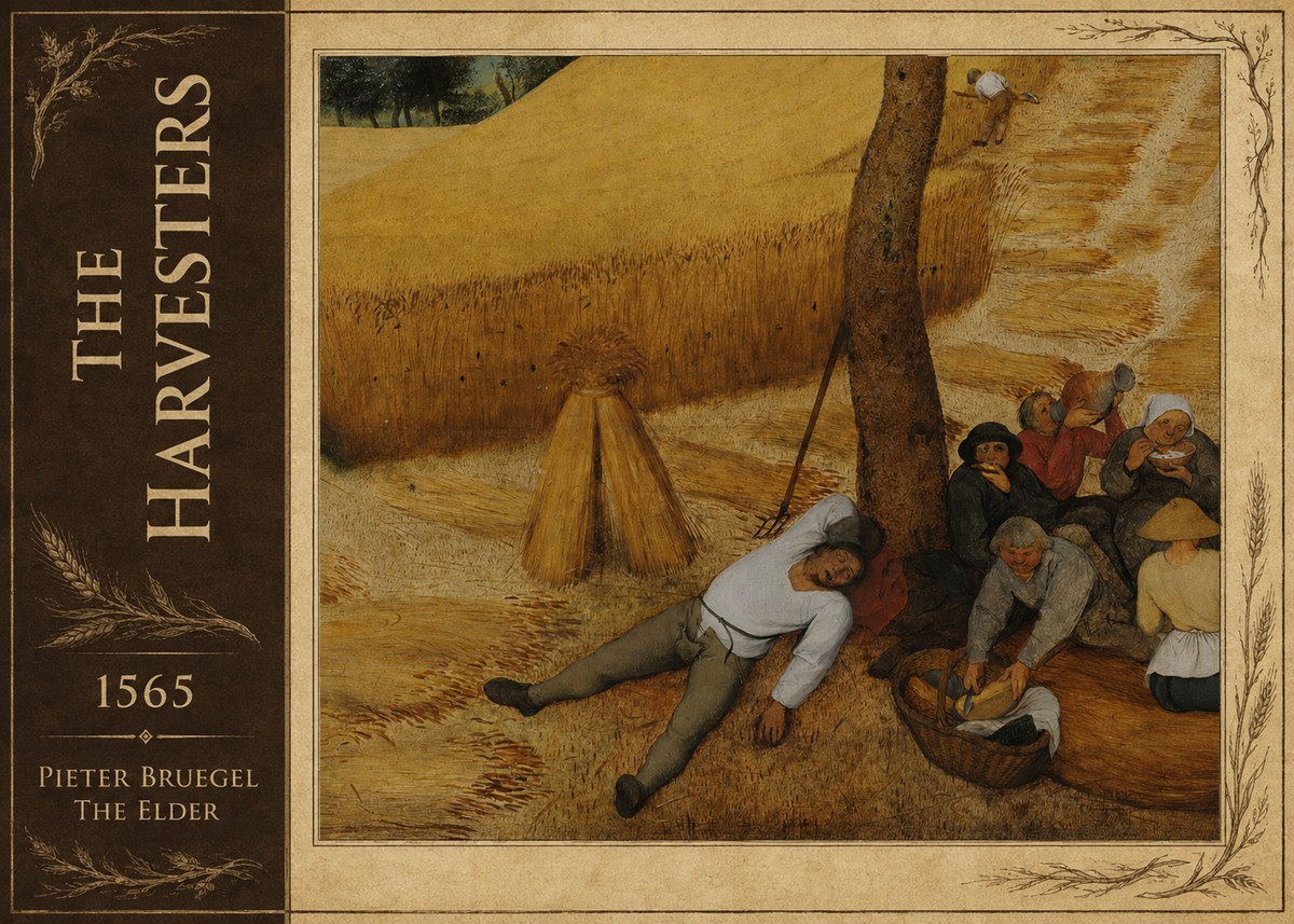 Pieter Bruegel The Harvesters V No2 - Póster