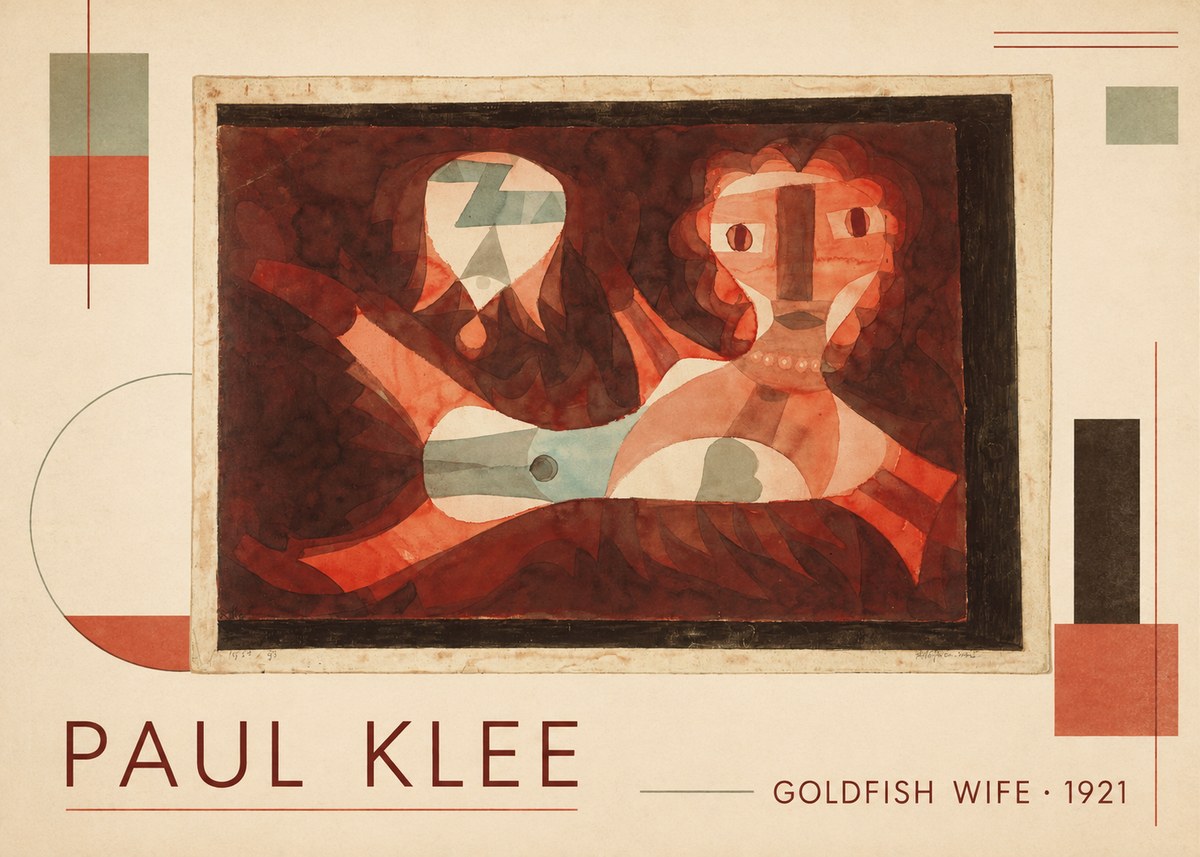 Paul Klee Goldfish Wife No1 - Póster