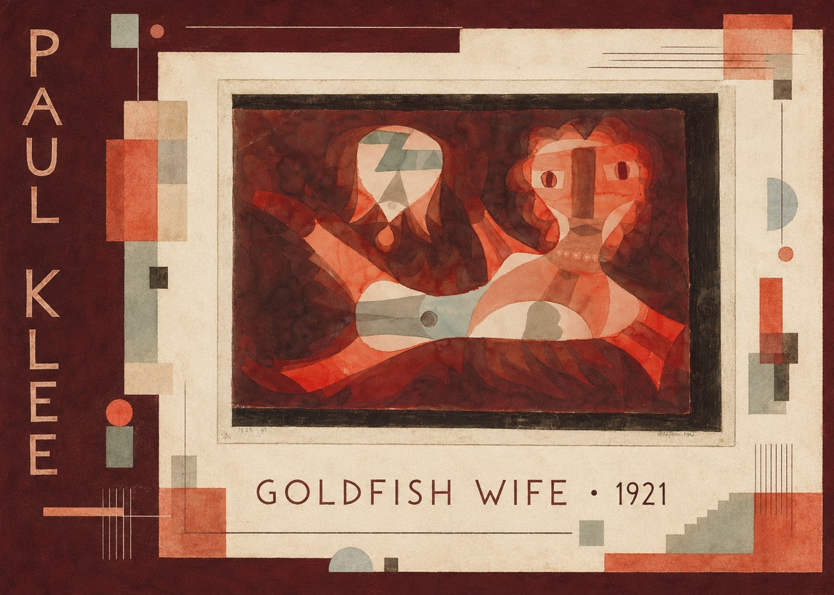 Paul Klee Goldfish Wife No2 - Póster