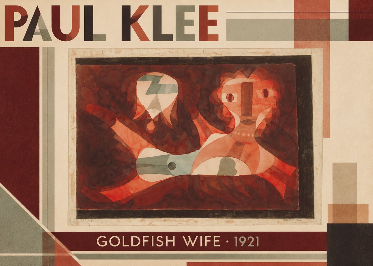 Paul Klee Goldfish Wife No4 - Póster