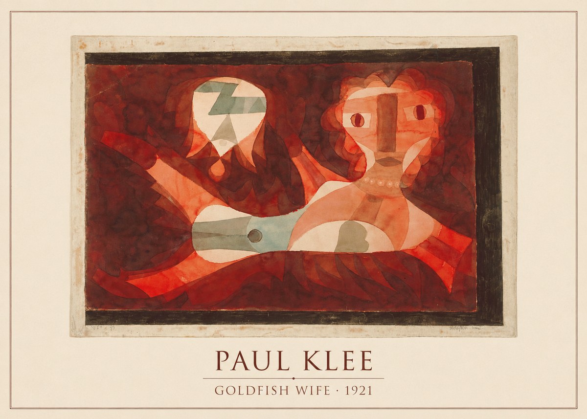 Paul Klee Goldfish Wife No5 - Póster