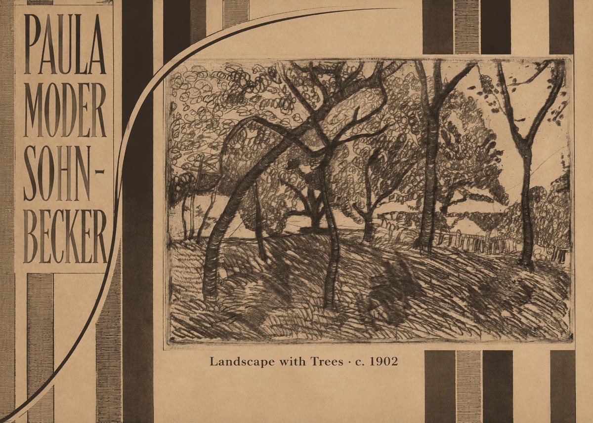 Paula Modersohn-Becker Landscape with Trees No5 - Póster