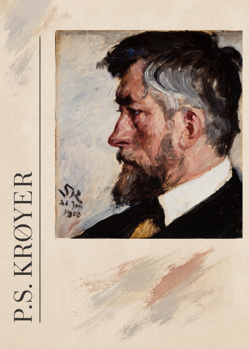 P.S. Krøyer Self-portrait IV No3 - Póster