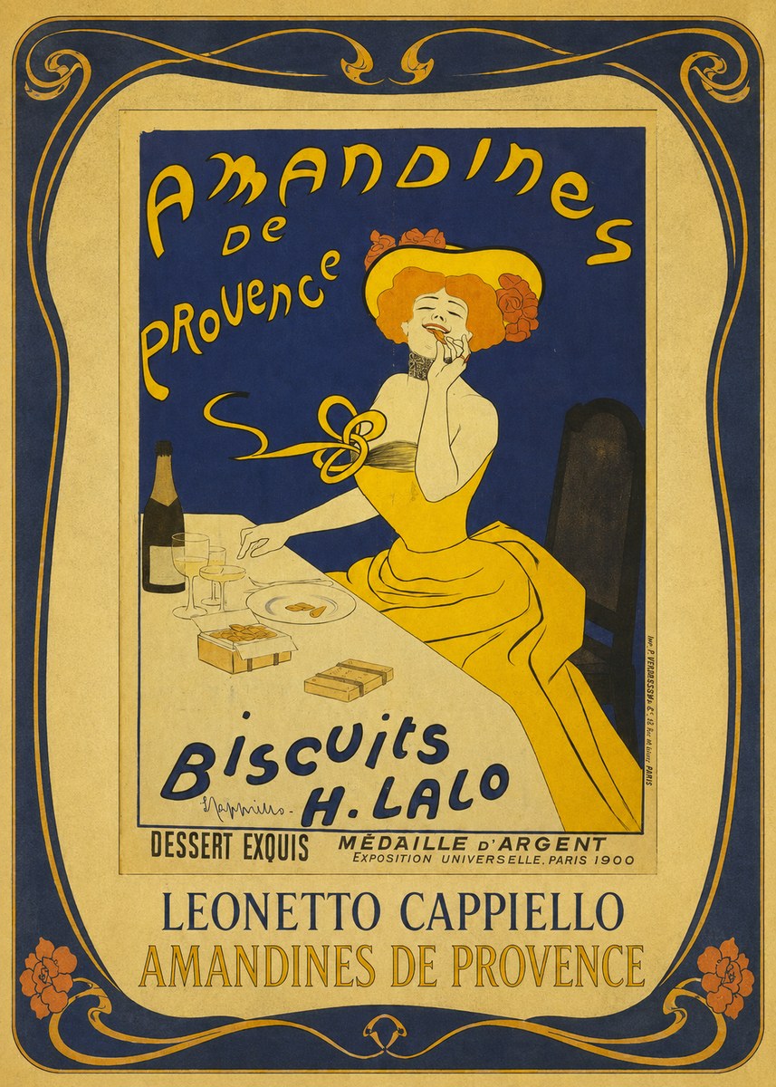 Leonetto Cappiello Amandines De Provence Biscuits H. Lalo III No1 - Póster