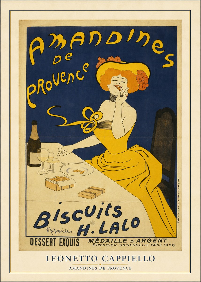 Leonetto Cappiello Amandines De Provence Biscuits H. Lalo III No4 - Póster