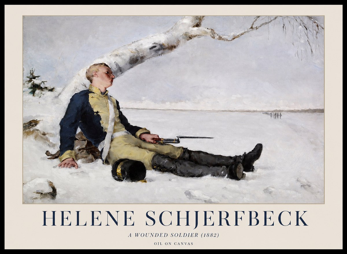 Helene Schjerfbeck A Wounded Soldier (1882) No1 - Póster