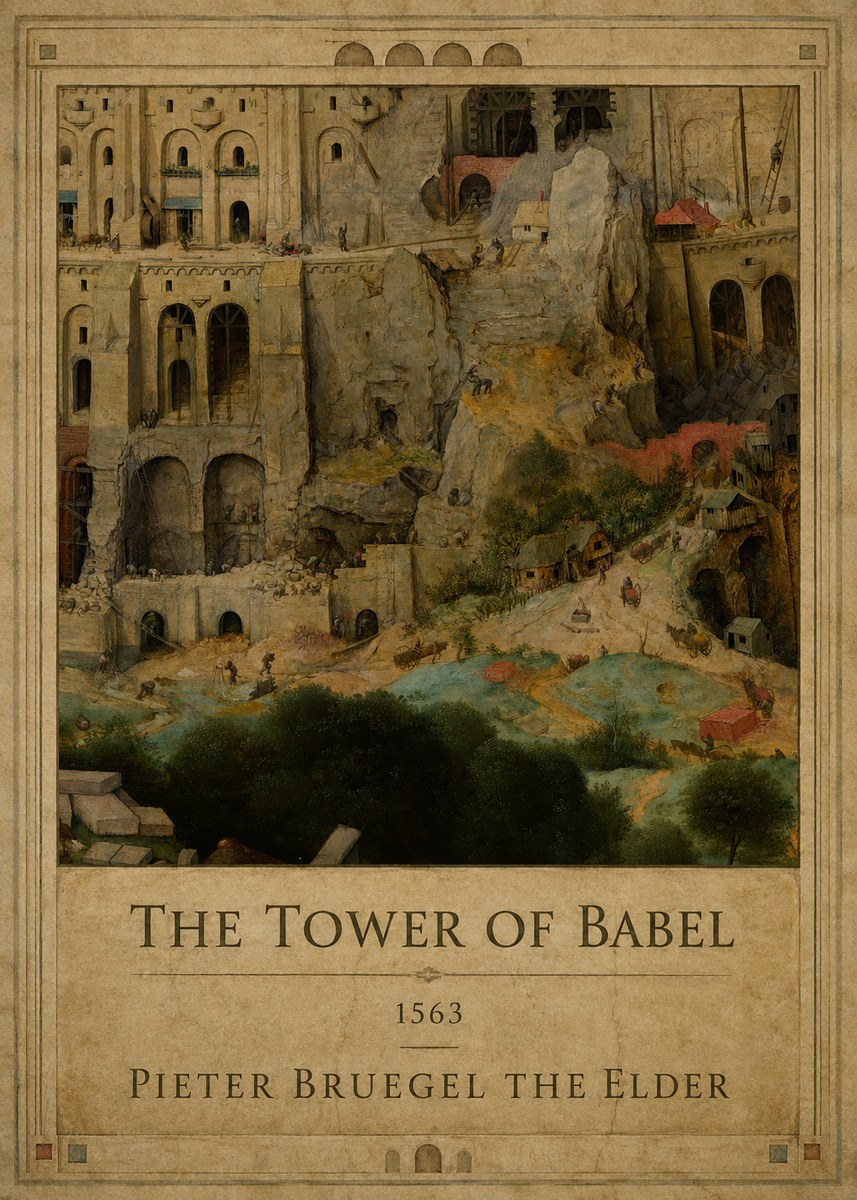 Pieter Bruegel The Tower of Babel XVII No1 - Póster