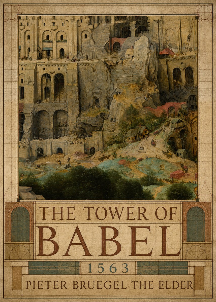 Pieter Bruegel The Tower of Babel XVII No2 - Póster