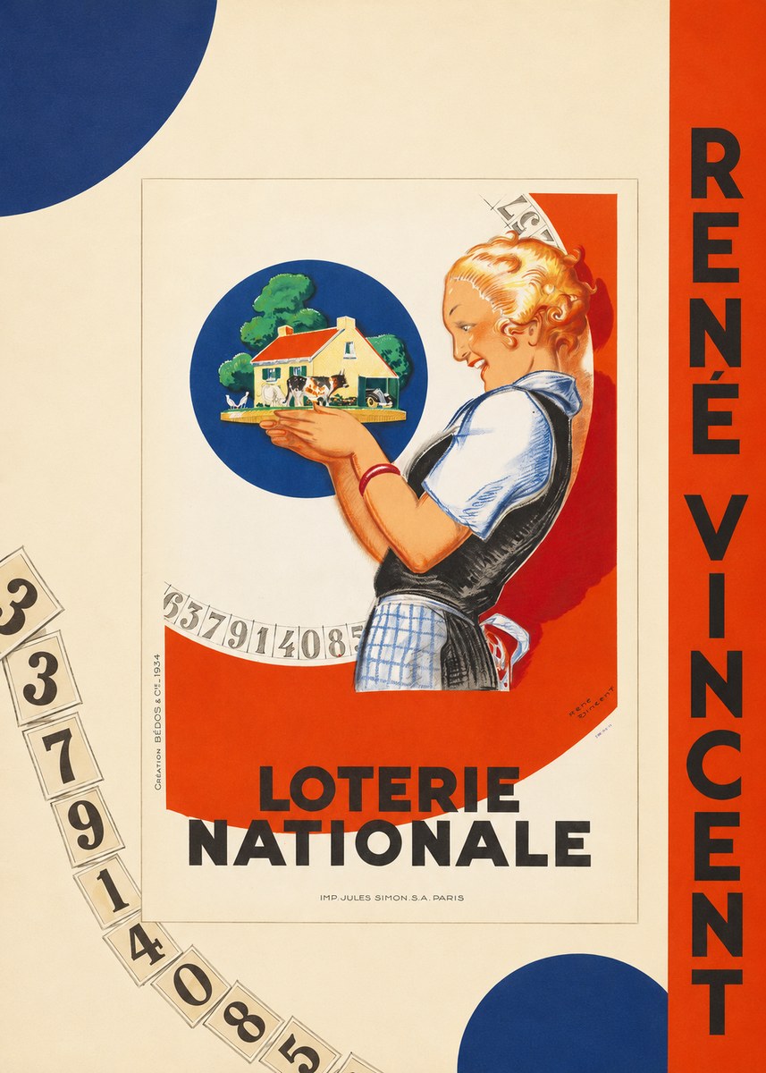 René Vincent Lotterie Nationale No3 - Póster