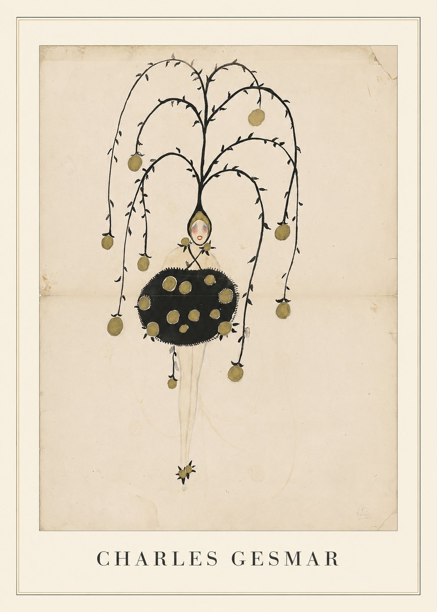 Charles Gesmar Figure with Hanging Orbs No4 - Póster