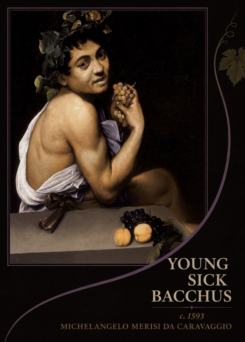 Michelangelo Merisi da Caravaggio Young Sick Bacchus No4 - Póster