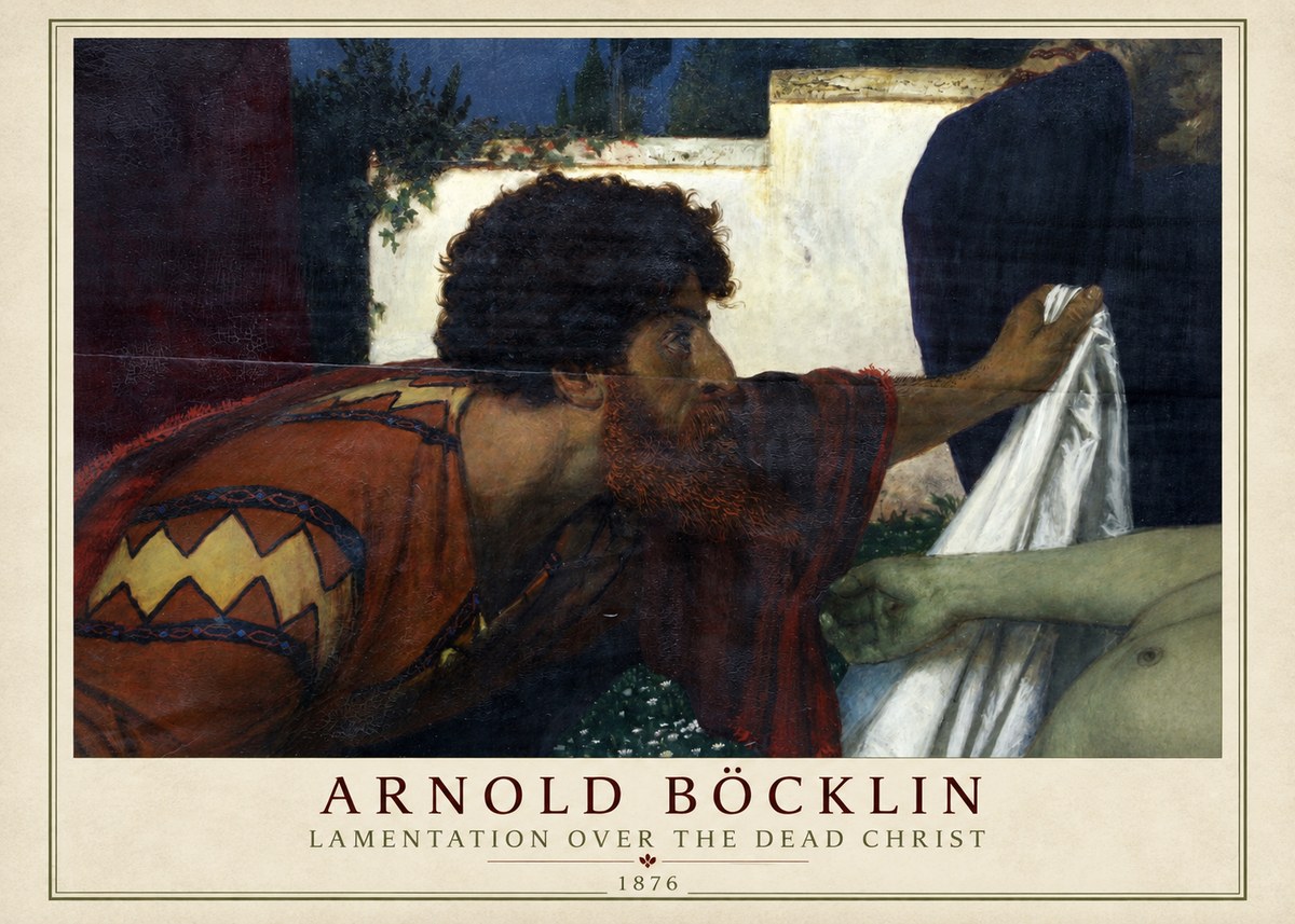 Arnold Böcklin Compianto Sul Cristo Morto No2 - Póster