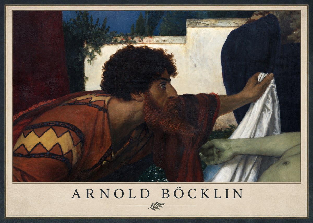 Arnold Böcklin Compianto Sul Cristo Morto No6 - Póster