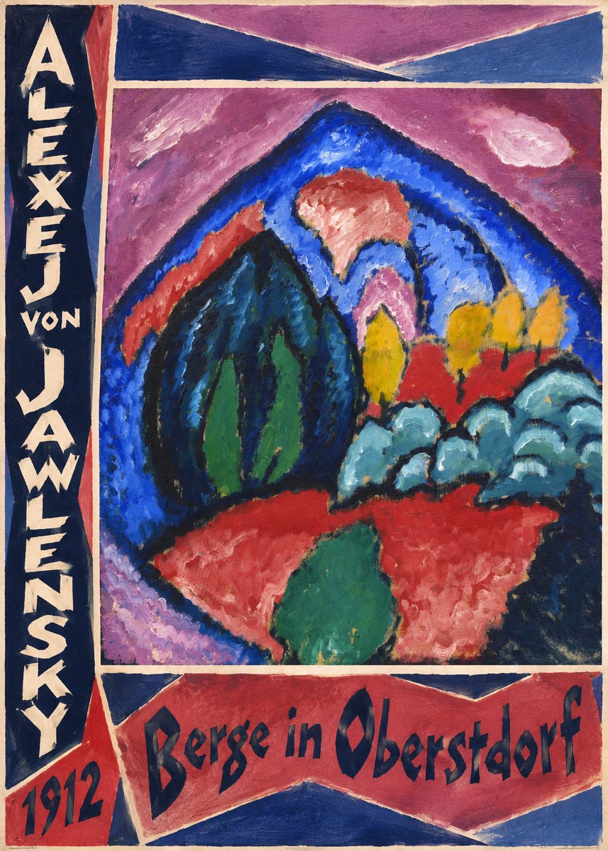 Alexej von Jawlensky Berge in Oberstdorf No4 - Póster