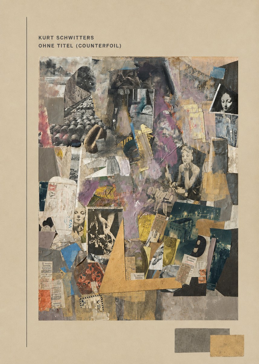 Kurt Schwitters Ohne Titel (Counterfoil) No3 - Póster