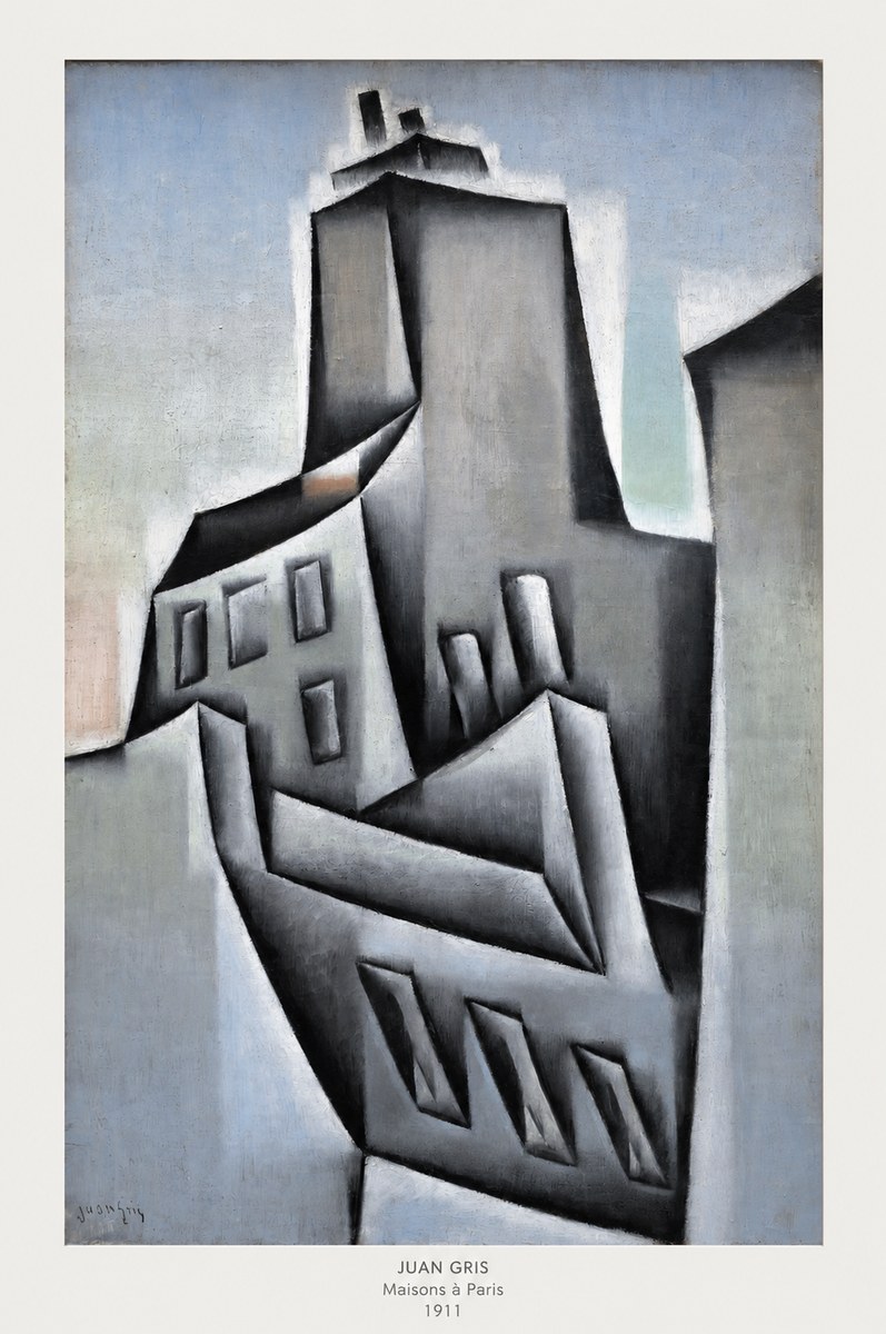 Juan Gris Maisons À Paris No6 - Póster