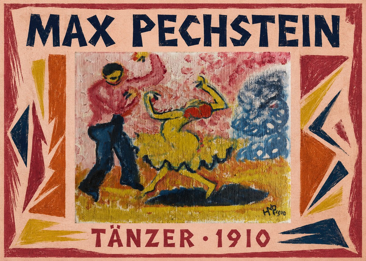 Max Pechstein Tänzer • 1910 No1 - Póster