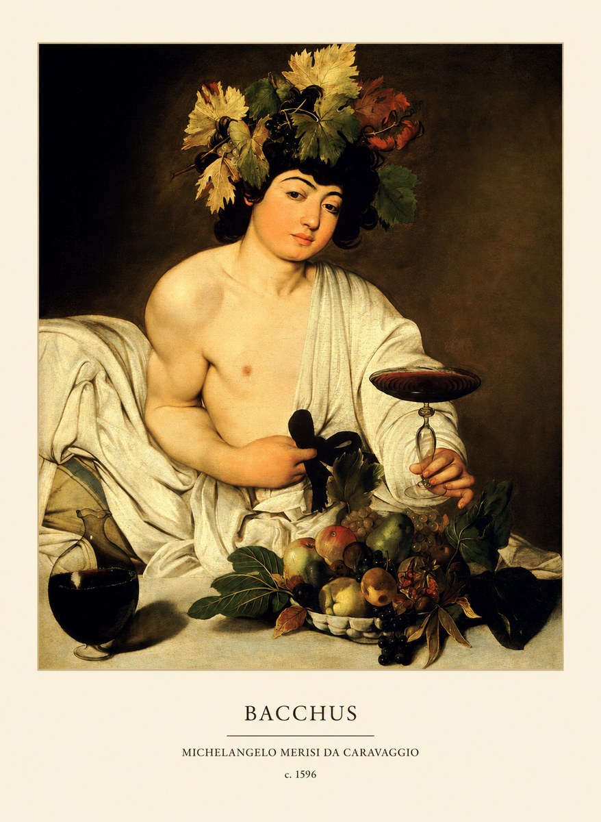 Michelangelo Merisi da Caravaggio Bacchus III No6 - Póster