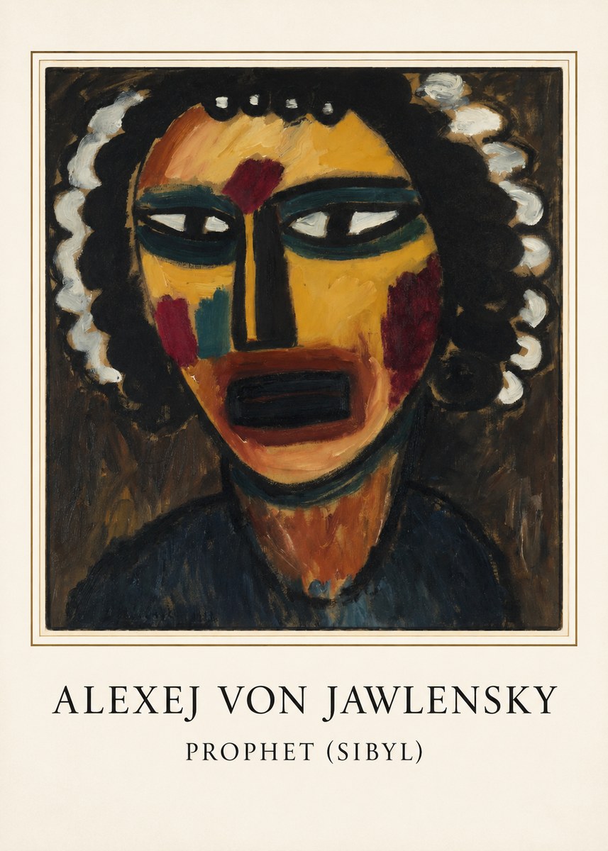 Alexej von Jawlensky Prophet (Sibil) No3 - Póster