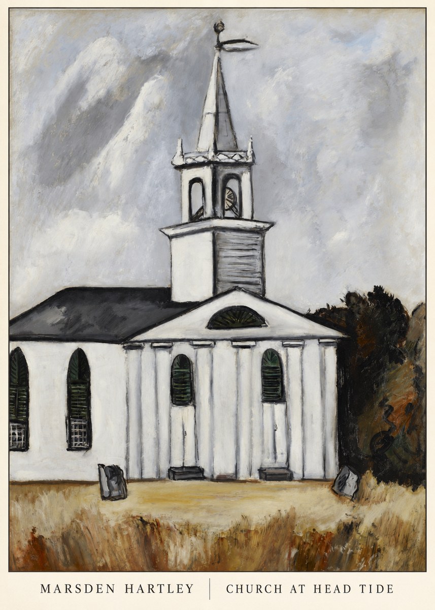 Marsden Hartley Church at Head Tide No6 - Póster