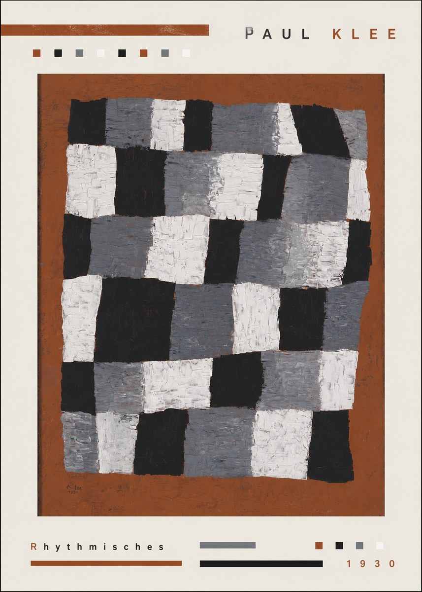 Paul Klee Rhythmisches No3 - Póster