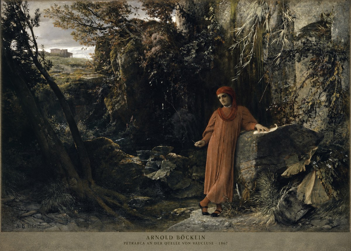 Arnold Böcklin Petrarca an Der Quelle Von Vaucluse No2 - Póster