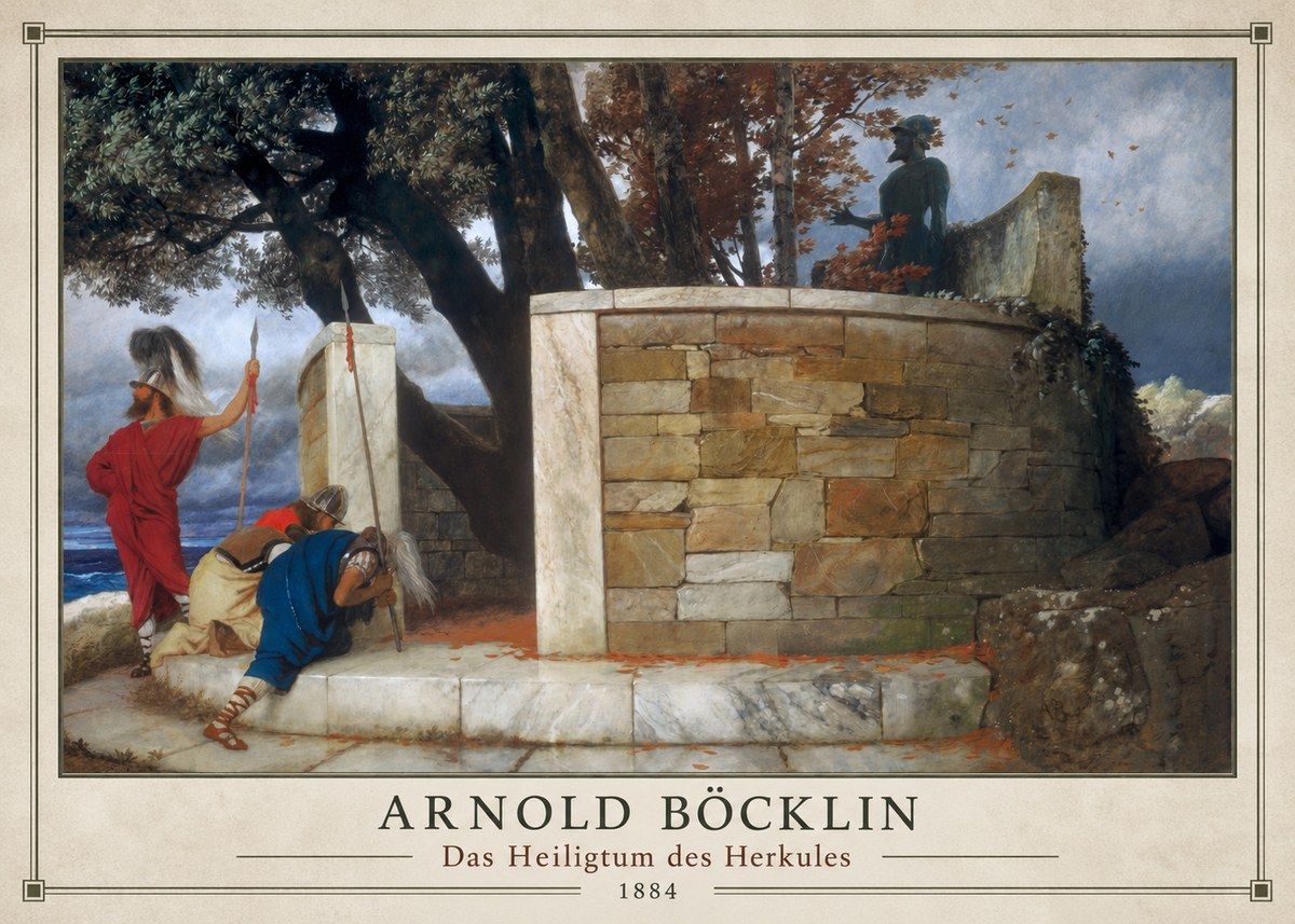 Arnold Böcklin Das Heiligtum Des Herkules II No1 - Póster