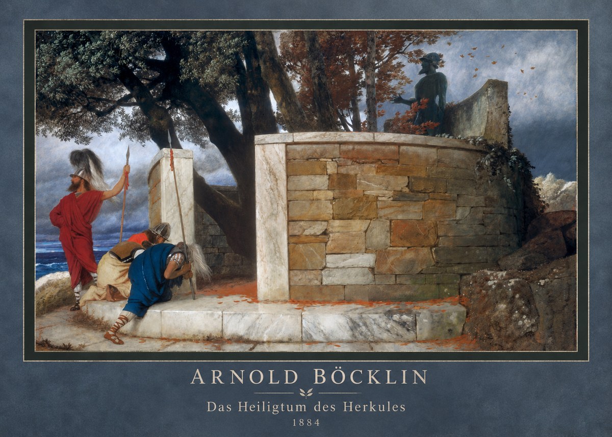 Arnold Böcklin Das Heiligtum Des Herkules II No4 - Póster