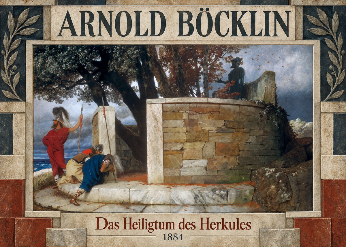 Arnold Böcklin Das Heiligtum Des Herkules II No5 - Póster