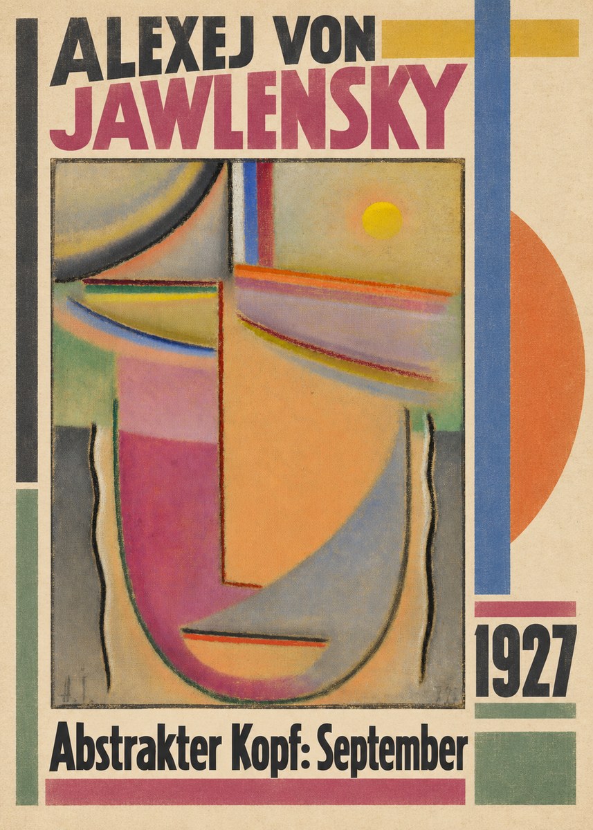 Alexej von Jawlensky Abstrakter Kopf: September No2 - Póster