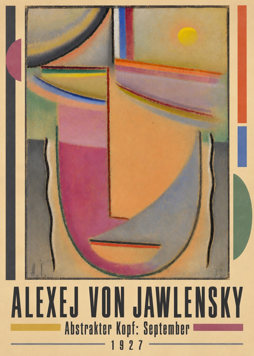 Alexej von Jawlensky Abstrakter Kopf: September No4 - Póster
