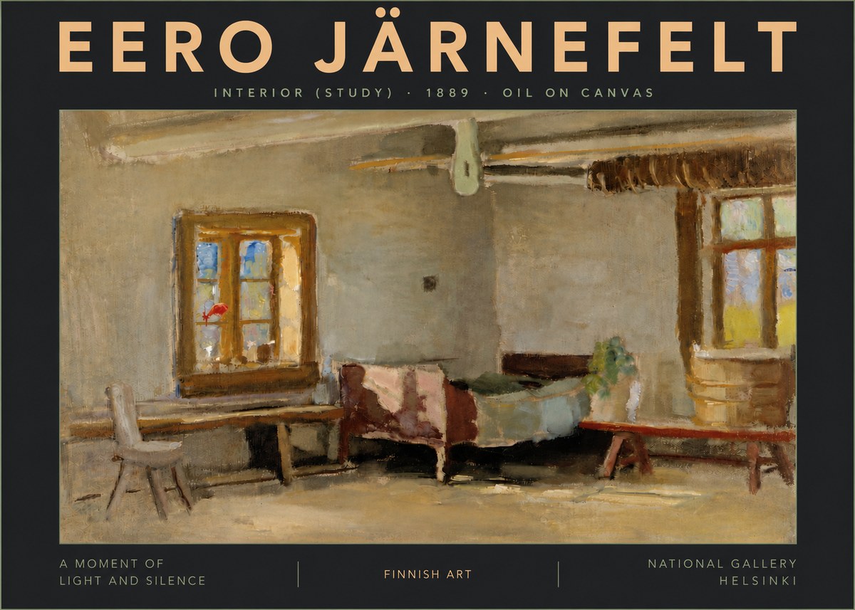 Eero Järnefelt Interior (Study) No6 - Póster
