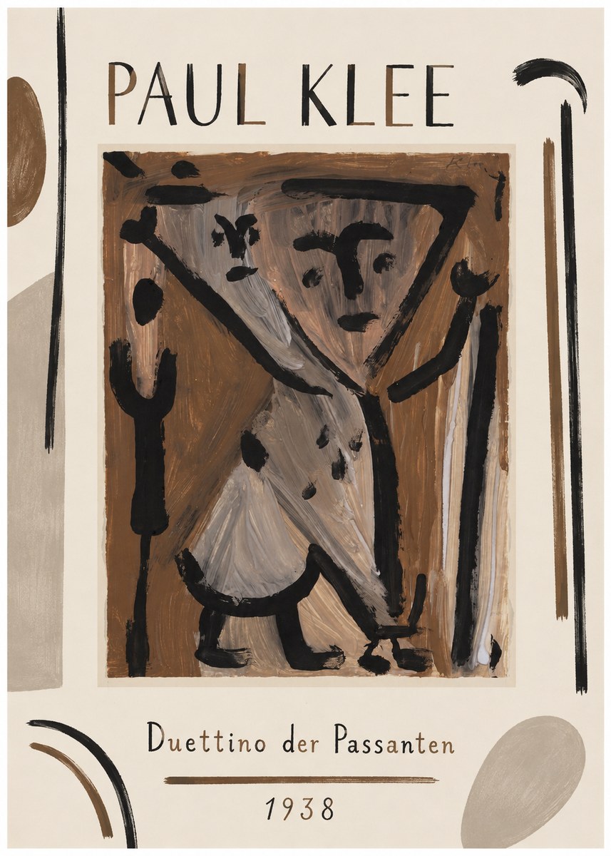 Paul Klee Duettino Der Passanten No1 - Póster