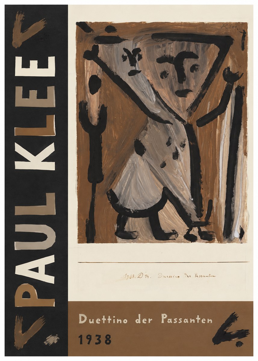 Paul Klee Duettino Der Passanten No2 - Póster