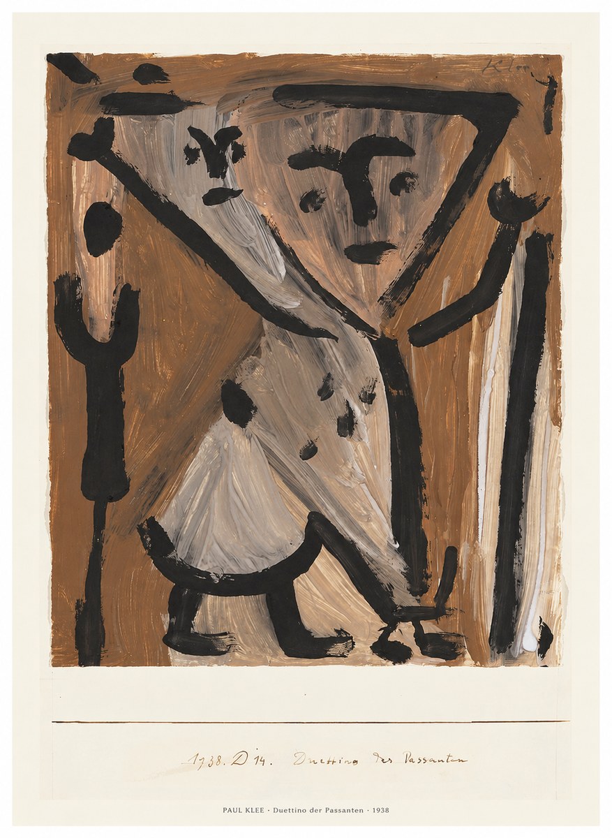 Paul Klee Duettino Der Passanten No6 - Póster