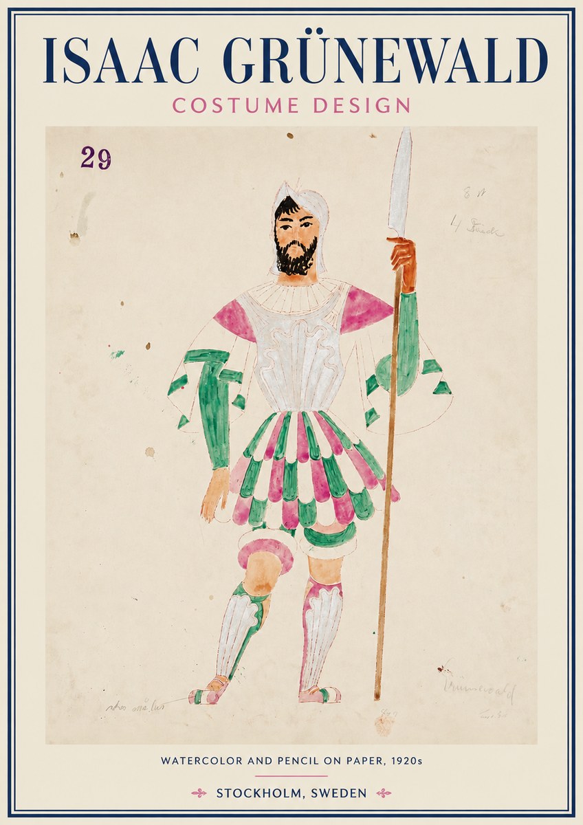 Isaac Grünewald Costume Design No. 29 No3 - Póster