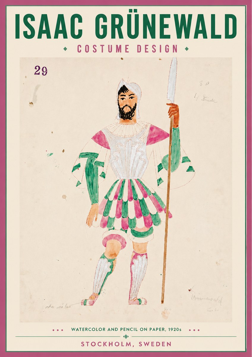 Isaac Grünewald Costume Design No. 29 No4 - Póster