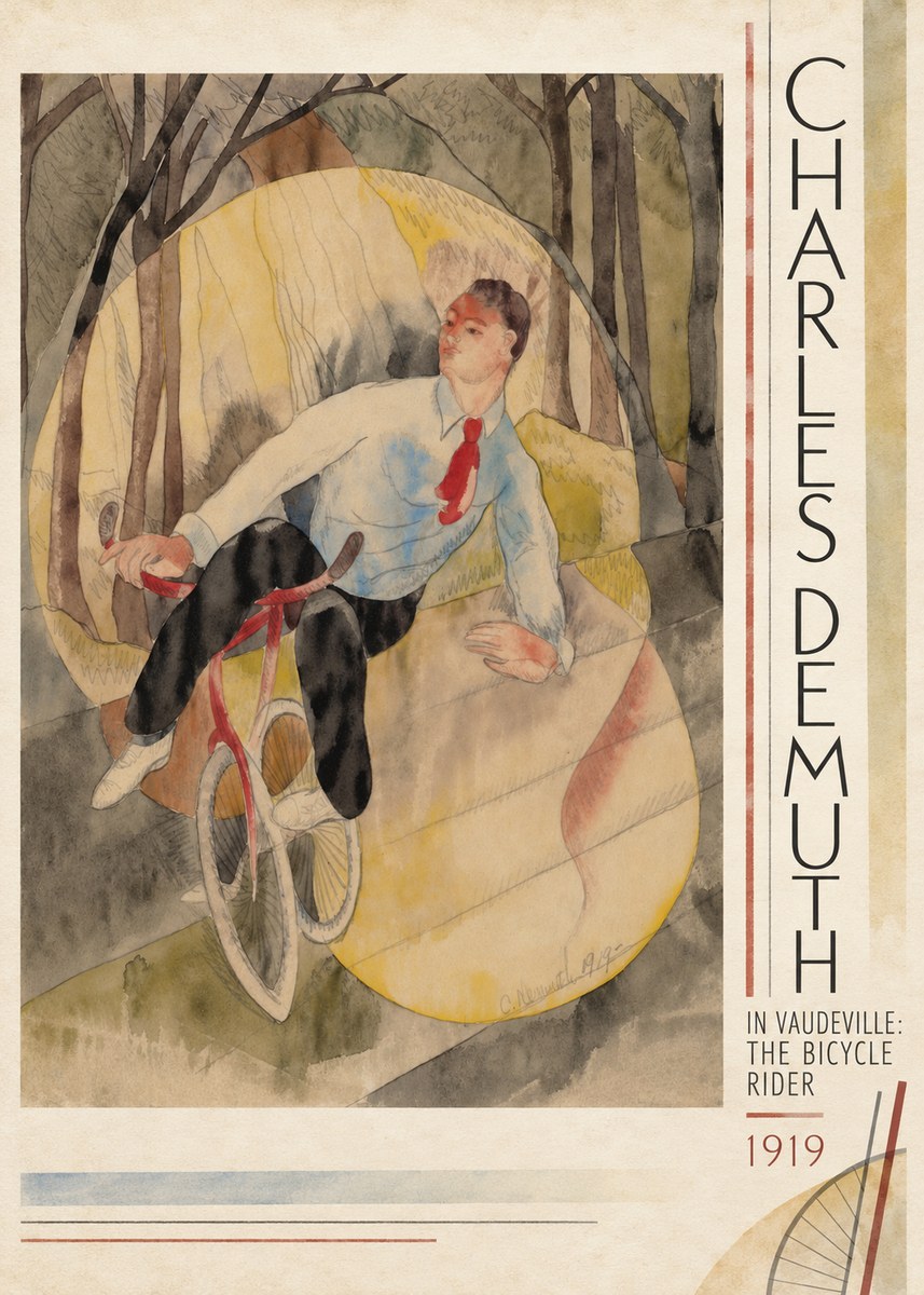 Charles Demuth In Vaudeville: the Bicycle Rider No3 - Póster