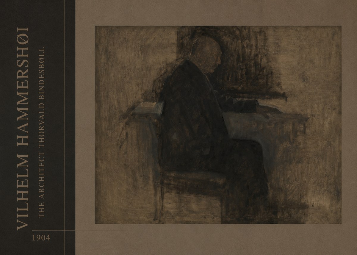 Vilhelm Hammershøi The Architect Thorvald Bindesbøll No2 - Póster