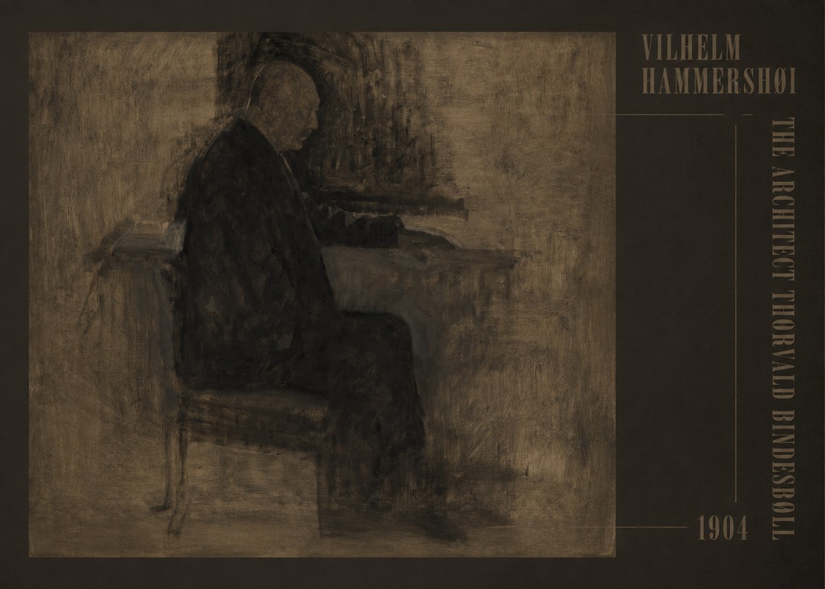 Vilhelm Hammershøi The Architect Thorvald Bindesbøll No5 - Póster