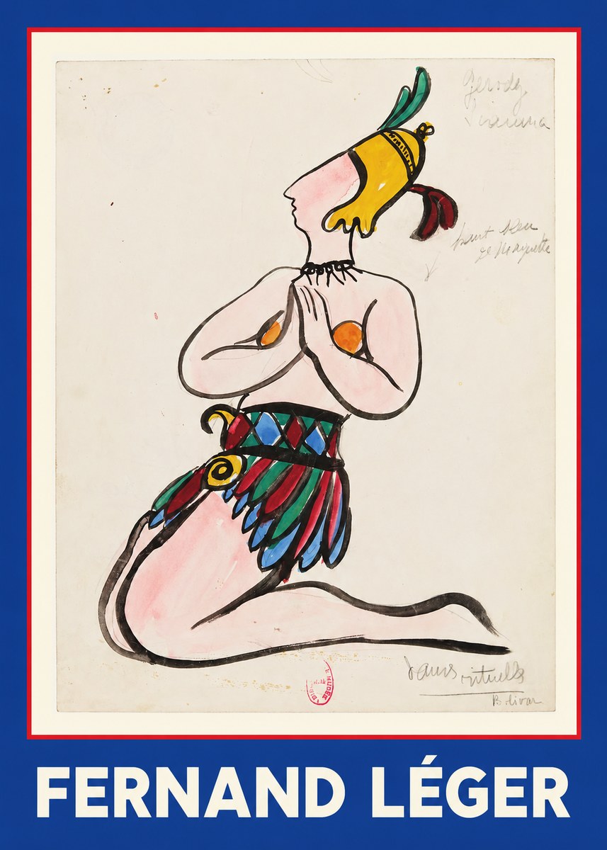 Fernand Léger Dans Rituels No1 - Póster