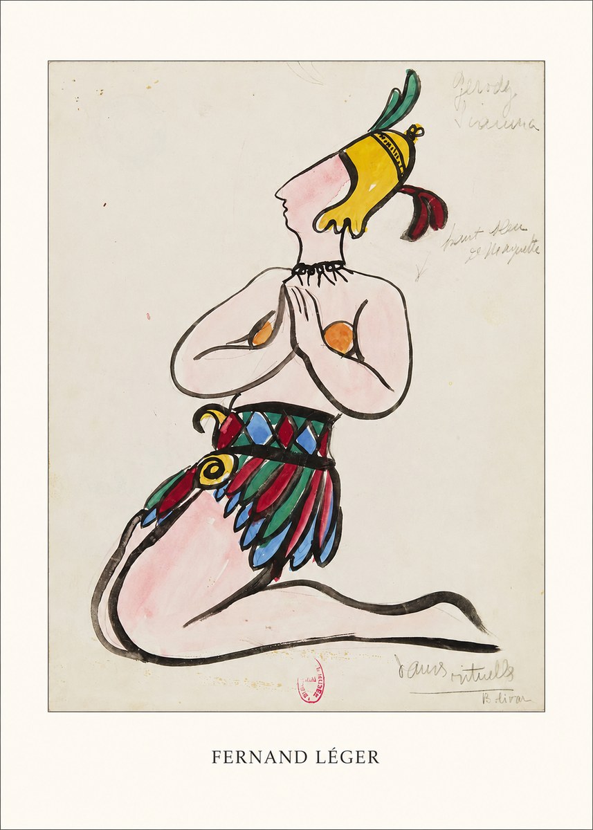 Fernand Léger Dans Rituels No4 - Póster
