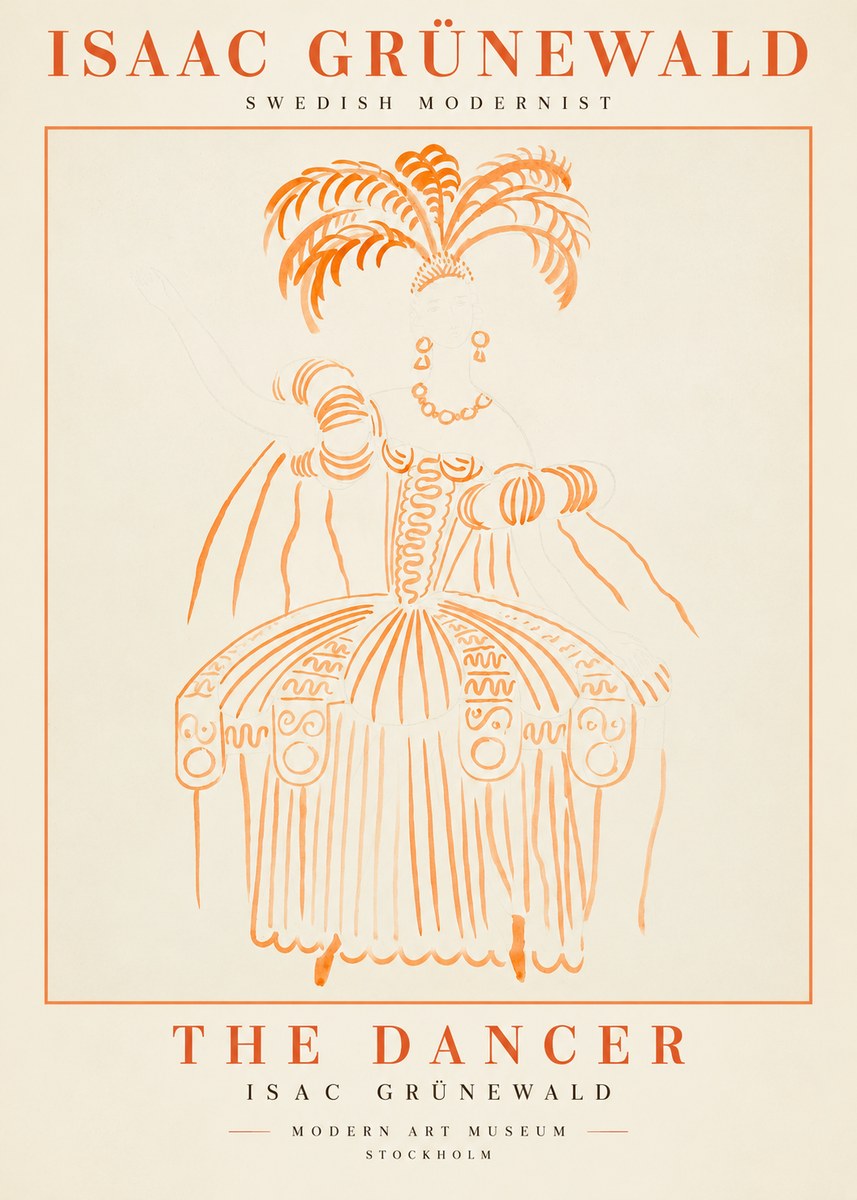 Isaac Grünewald The Dancer II No1 - Póster
