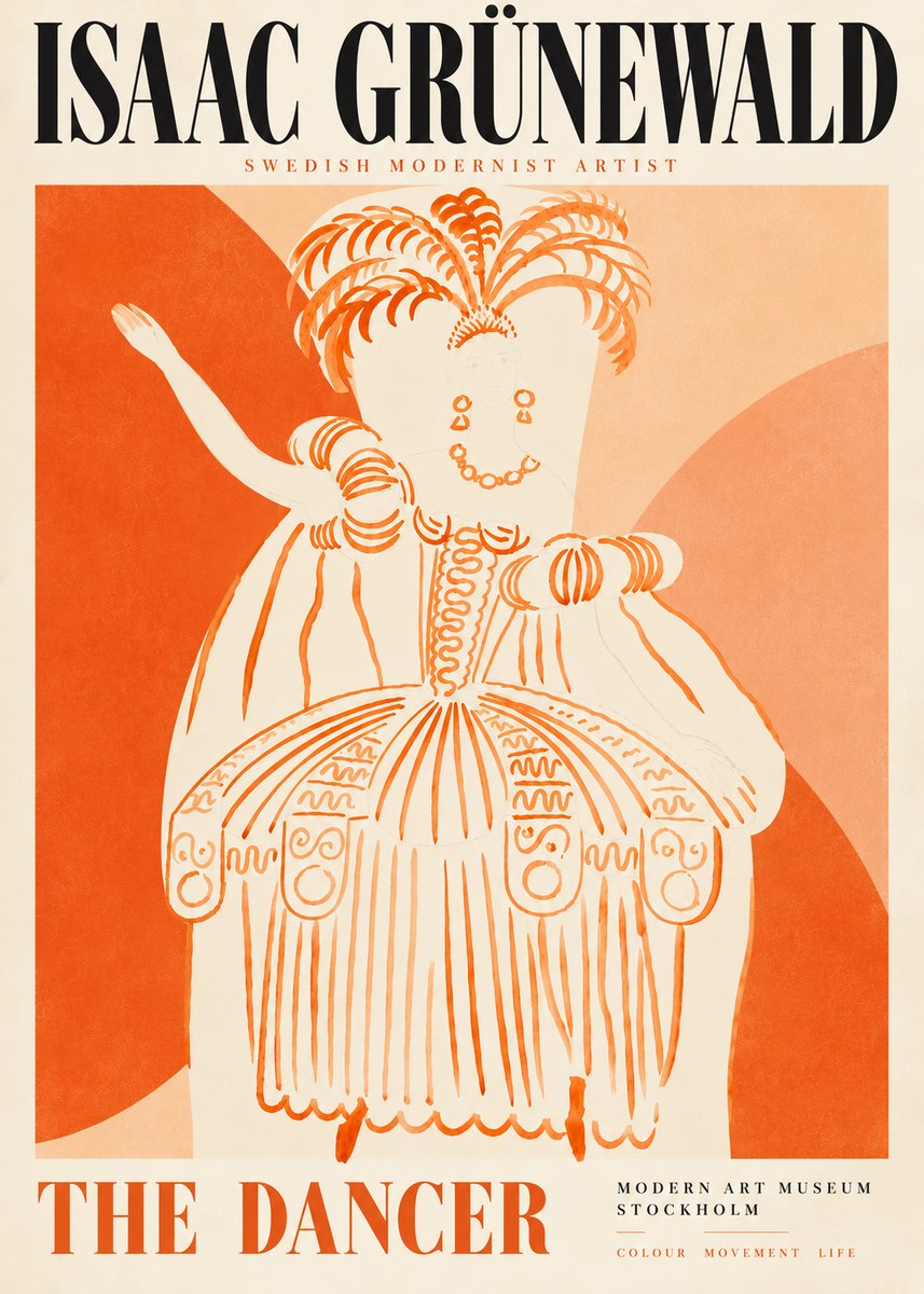 Isaac Grünewald The Dancer II No5 - Póster