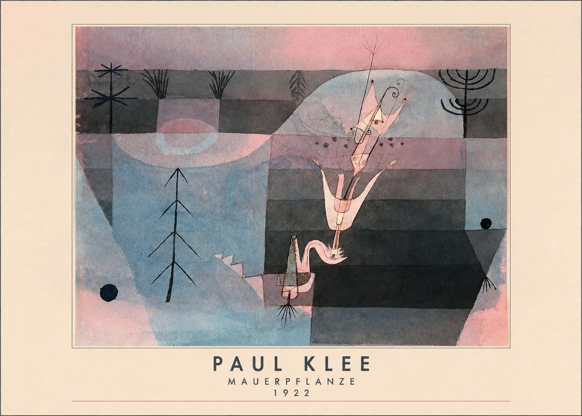 Paul Klee Mauerpflanze No3 - Póster